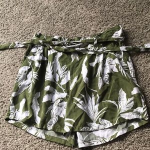 Flowy green shorts
